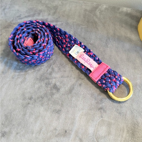 Vintage Lilly Pulitzer Woven Belt with Signature Buckle - Picture 3 of 5